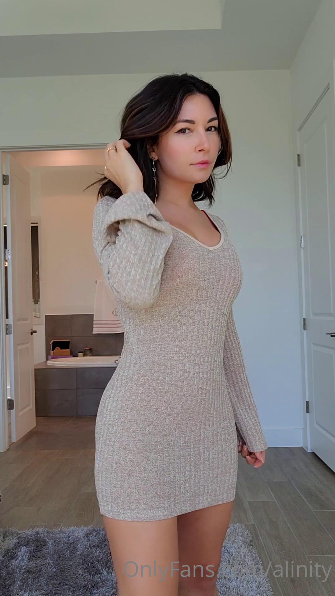 alinity red lingerie dress strip ppv onlyfans video leaked lksitc