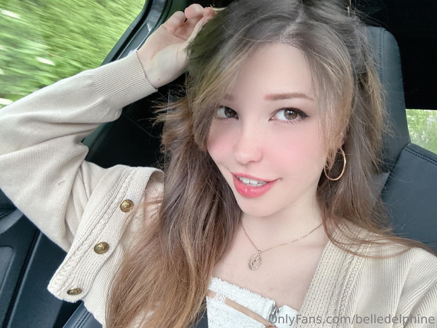 belle delphine casual car selfies onlyfans set leaked