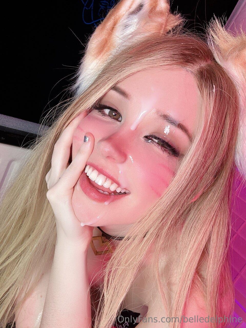 belle delphine cum facial ahri cosplay onlyfans set leaked