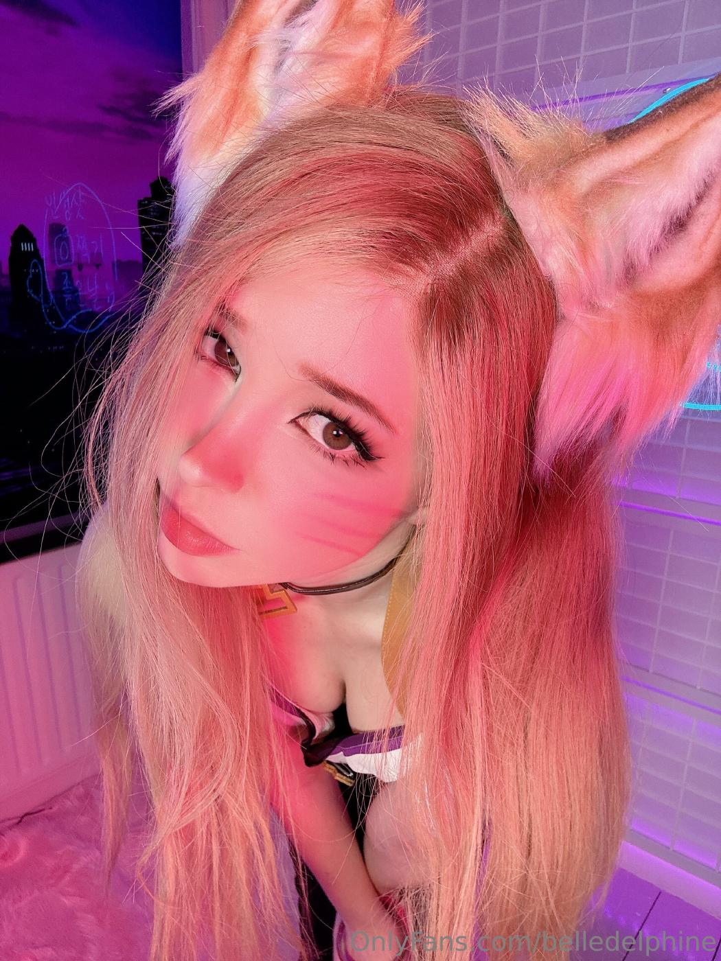 belle delphine sexy ahri cosplay onlyfans set leaked