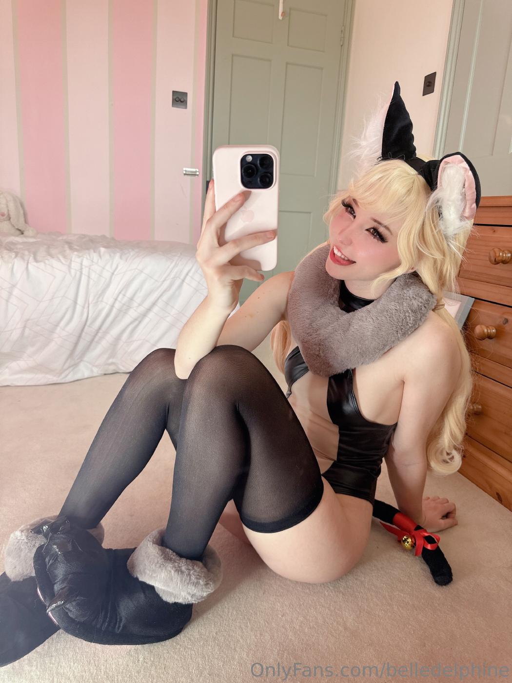 belle delphine sexy bad little kitten onlyfans set leaked