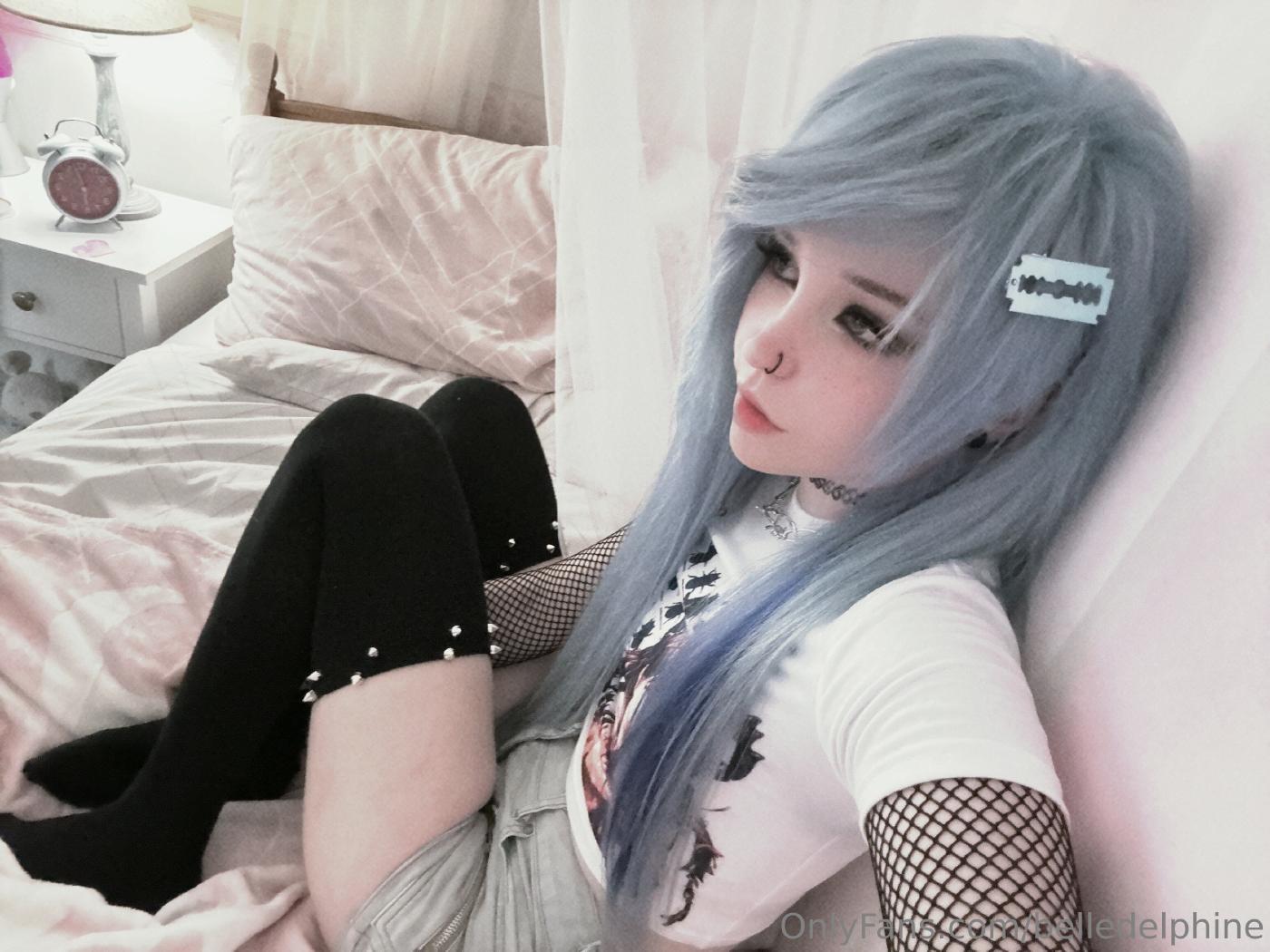 belle delphine sexy nostalgic emo onlyfans set leaked iazean