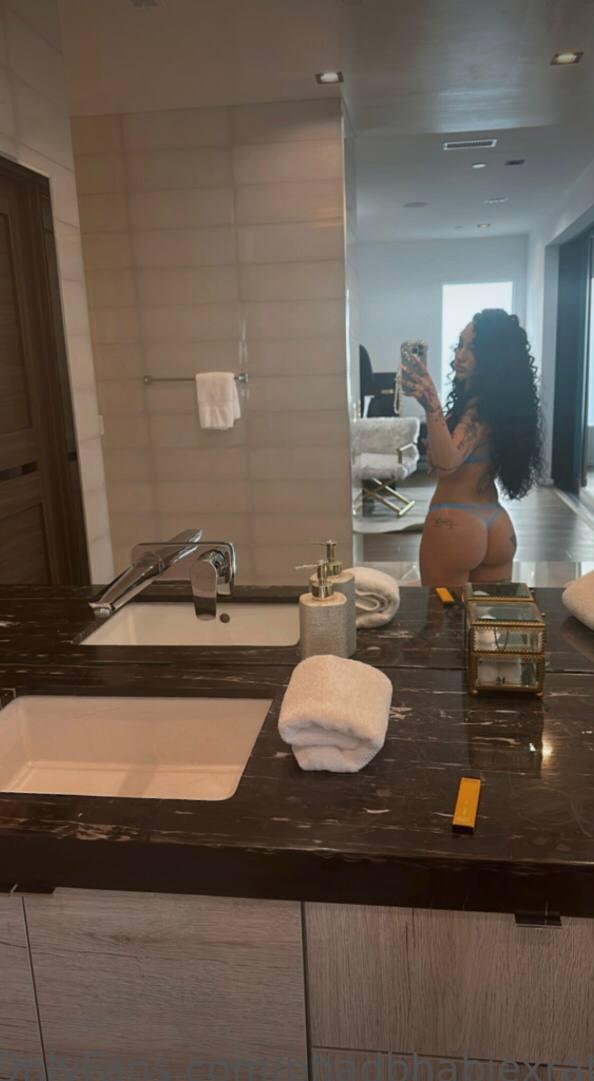 bhad bhabie nude nipple bed thong tease onlyfans set leaked djzccj