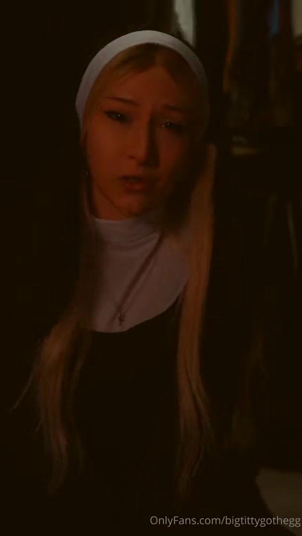 bigtittygothegg blowjob nun role play onlyfans video leaked