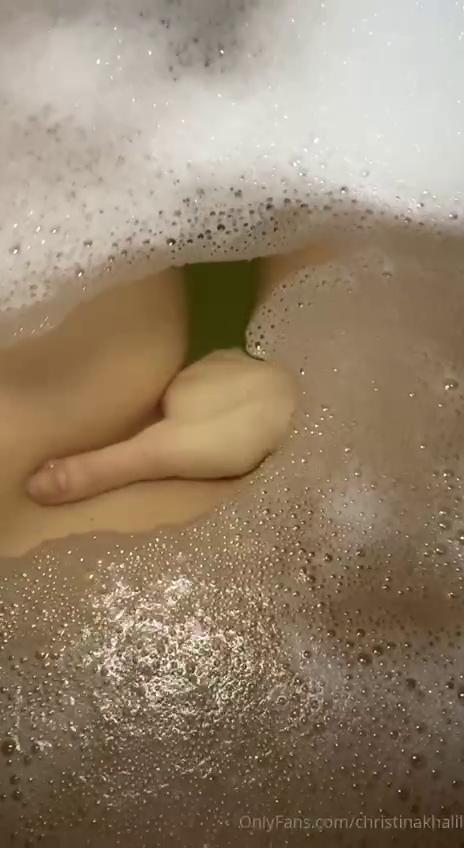 christina khalil bath pussy masturbation onlyfans video leaked mpfsfi