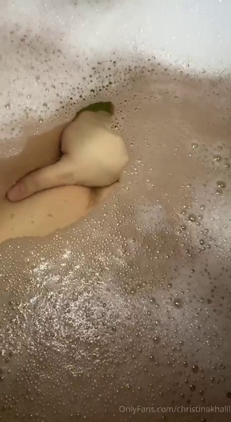 christina khalil bath pussy masturbation onlyfans video leaked wnyedf