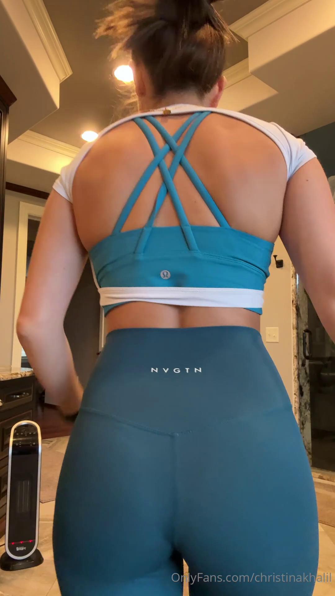 christina khalil sexy gym outfit strip onlyfans video leaked oyjhcc
