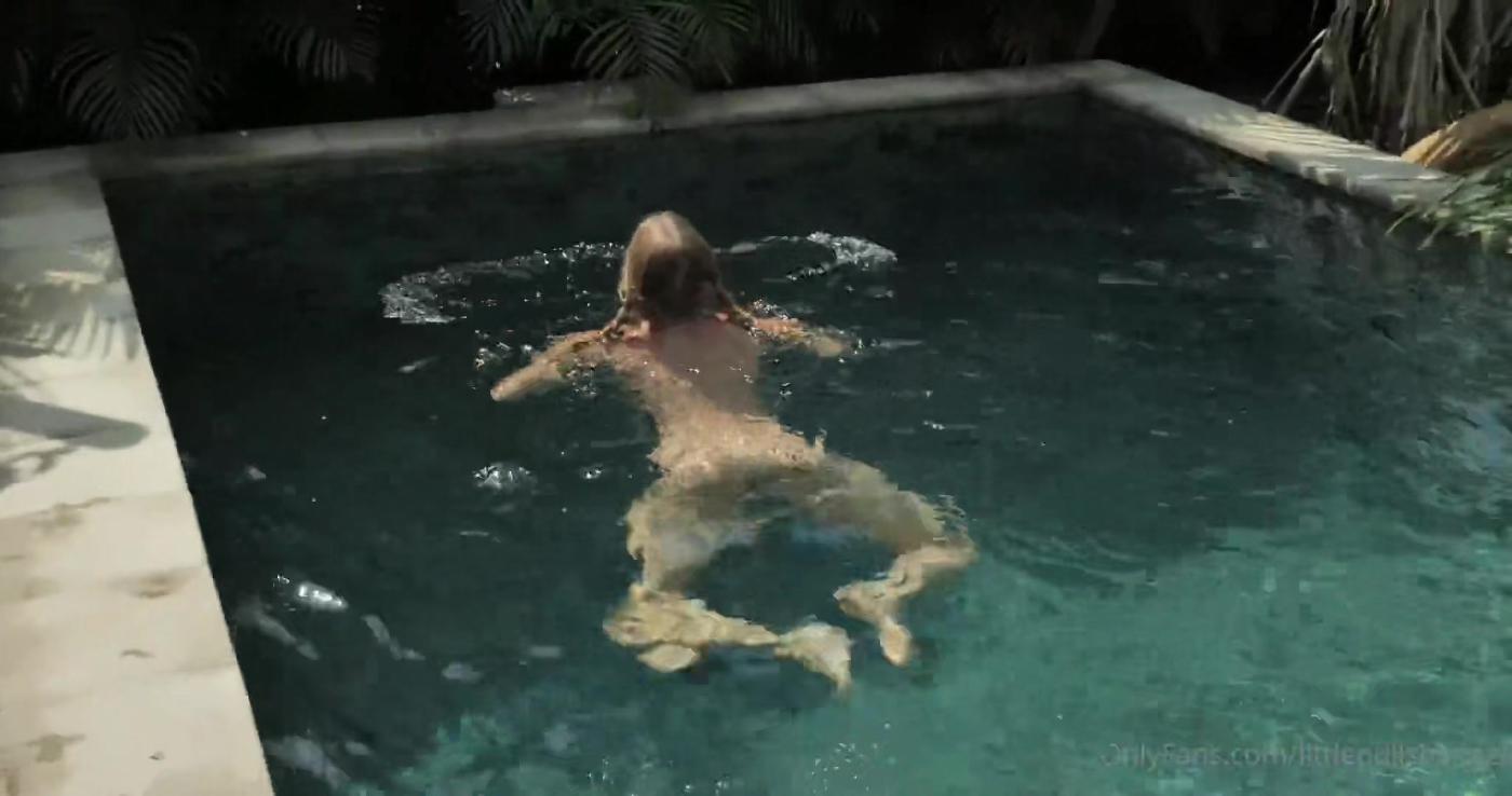 littlepolishangel butt plug pool swim onlyfans video leaked