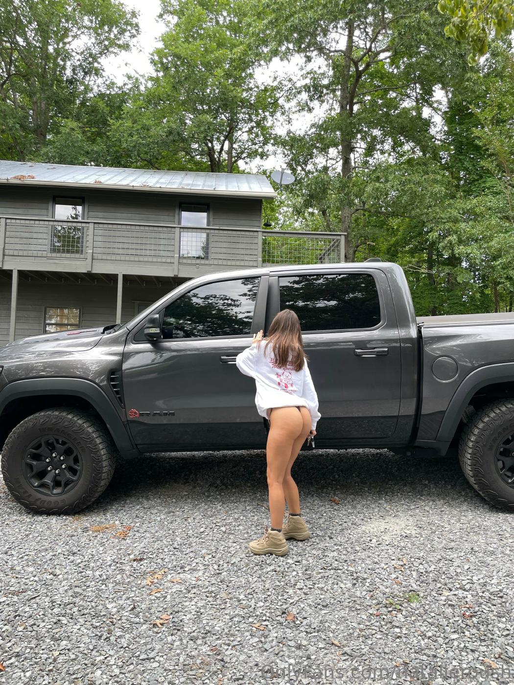 natalie roush sexy ass thong truck onlyfans set leaked