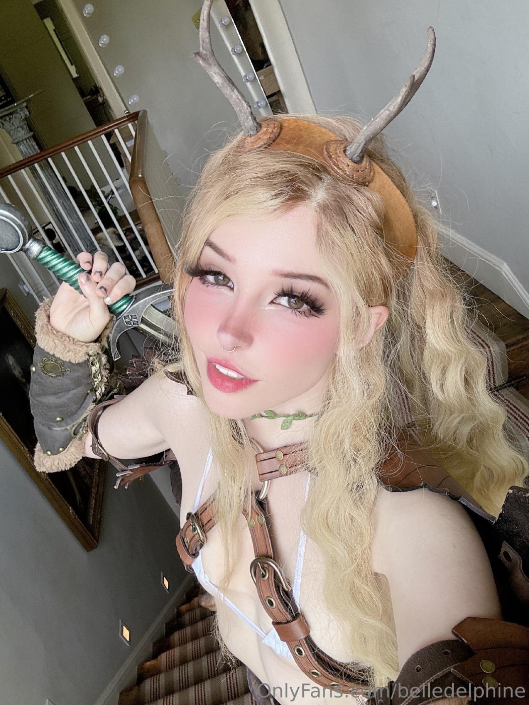 belle delphine sexy viking warrior cosplay onlyfans set leaked nwfbmi