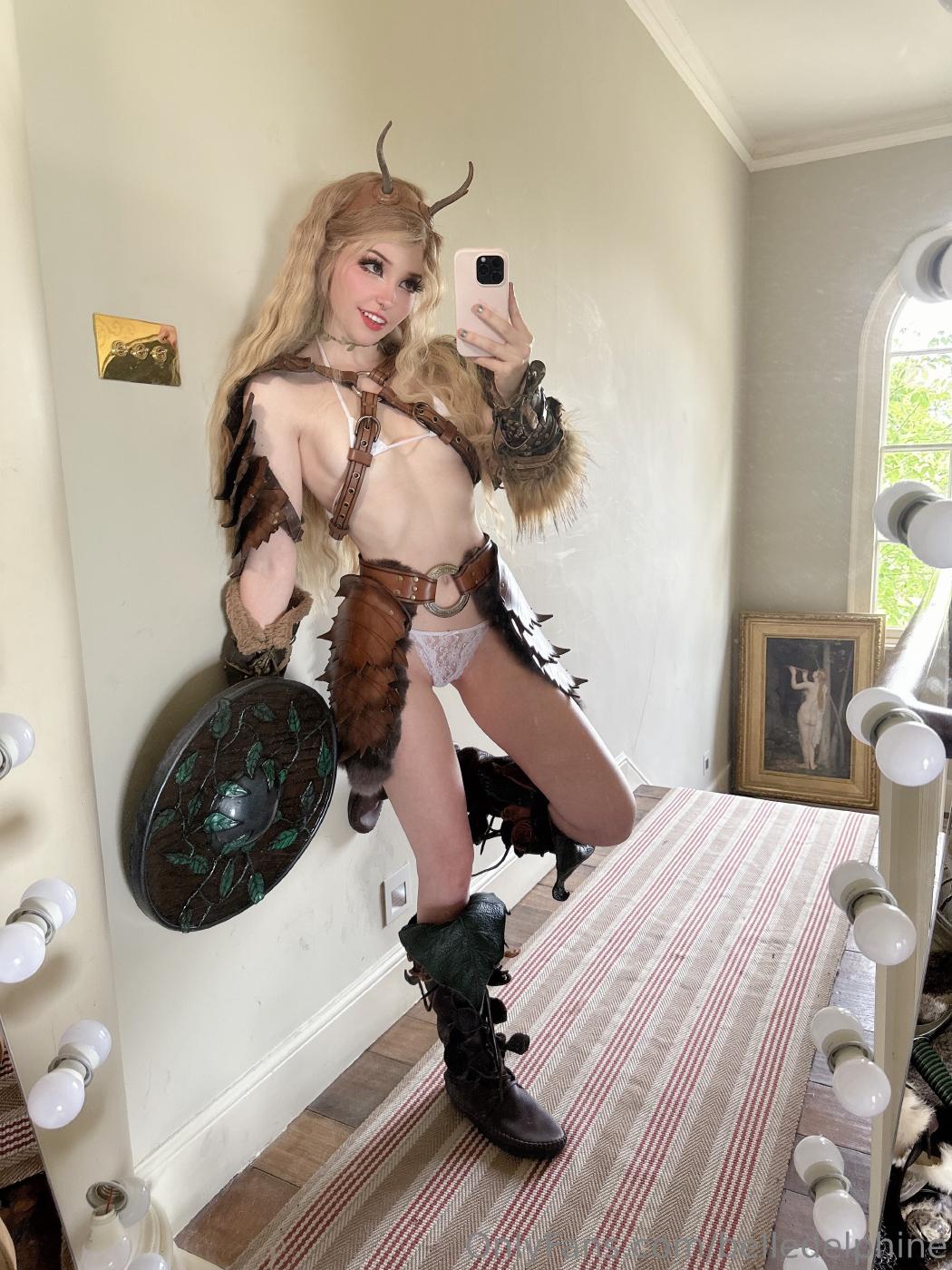 belle delphine sexy viking warrior cosplay onlyfans set leaked zgkuar