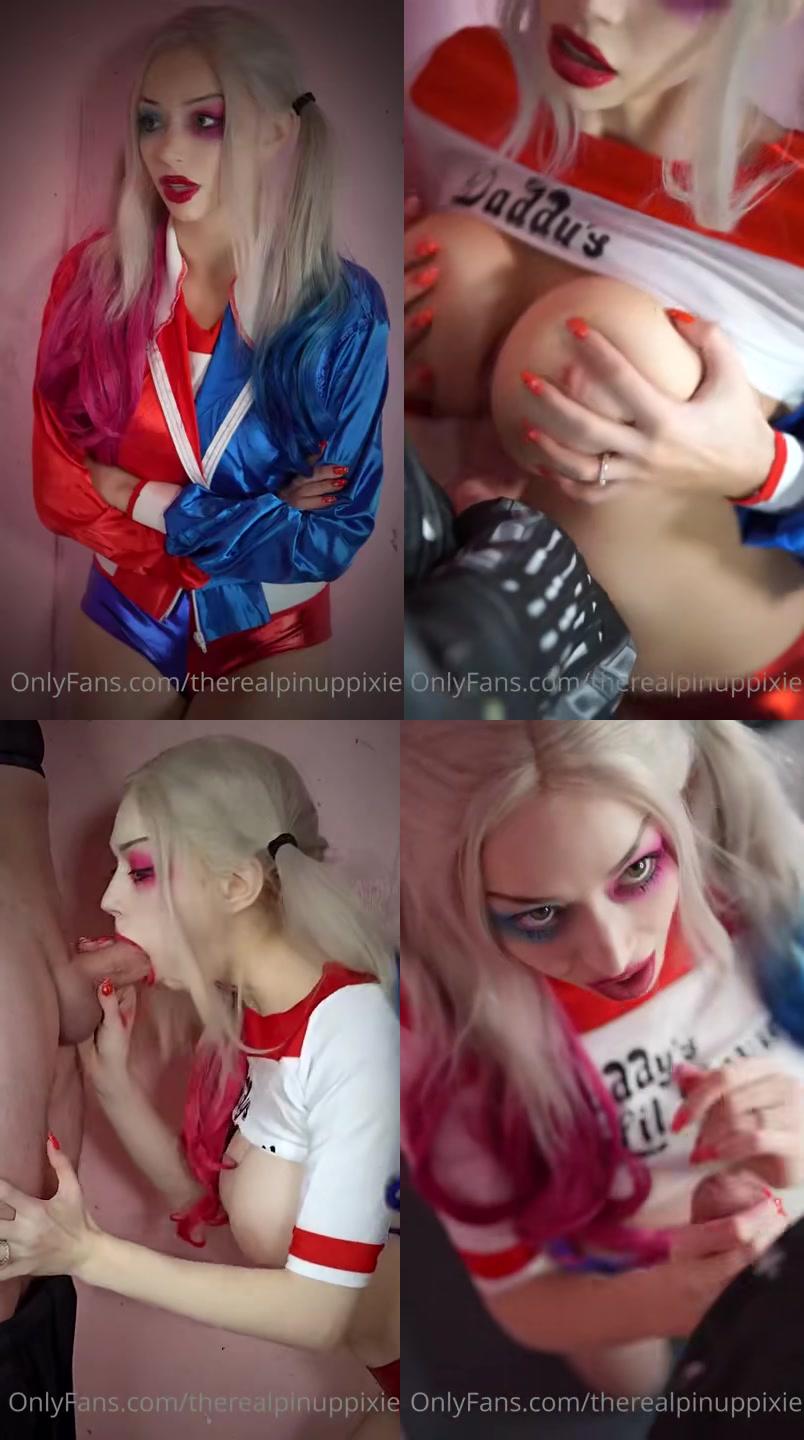 pinup pixie harley quinn cosplay onlyfans video leaked lrxeho 1