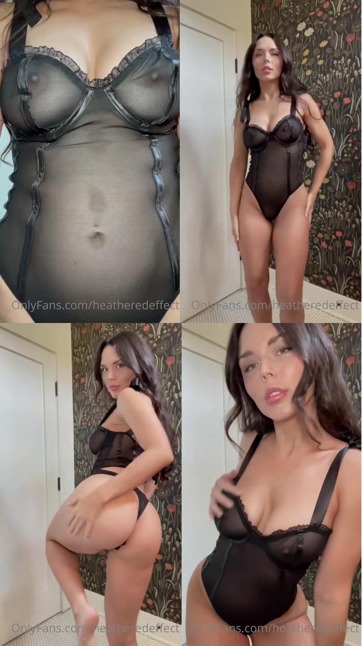 heatheredeffect see through lingerie strip onlyfans video leaked peumhq 1