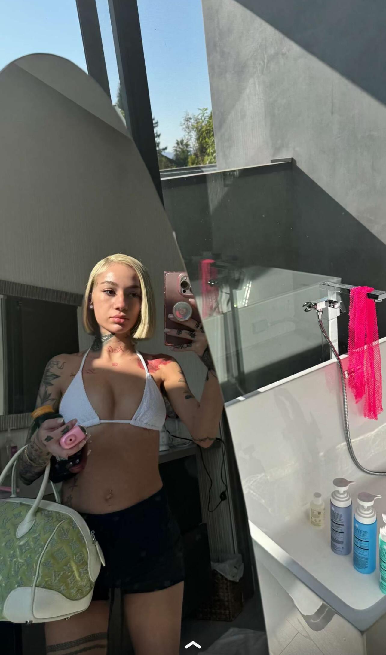 bhad bhabie sexy white bikini tease onlyfans set leaked qwcige