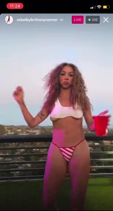 brittany renner nude wet t shirt tits onlyfans video leaked vibvzc