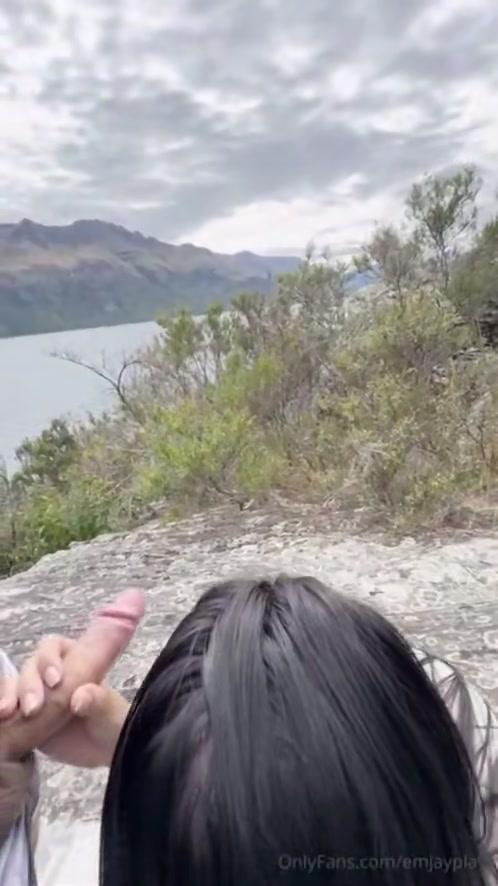 emily rinaudo outdoor pov blowjob onlyfans video leaked