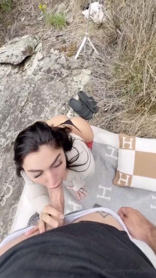 emily rinaudo outdoor pov blowjob onlyfans video leaked vzeion