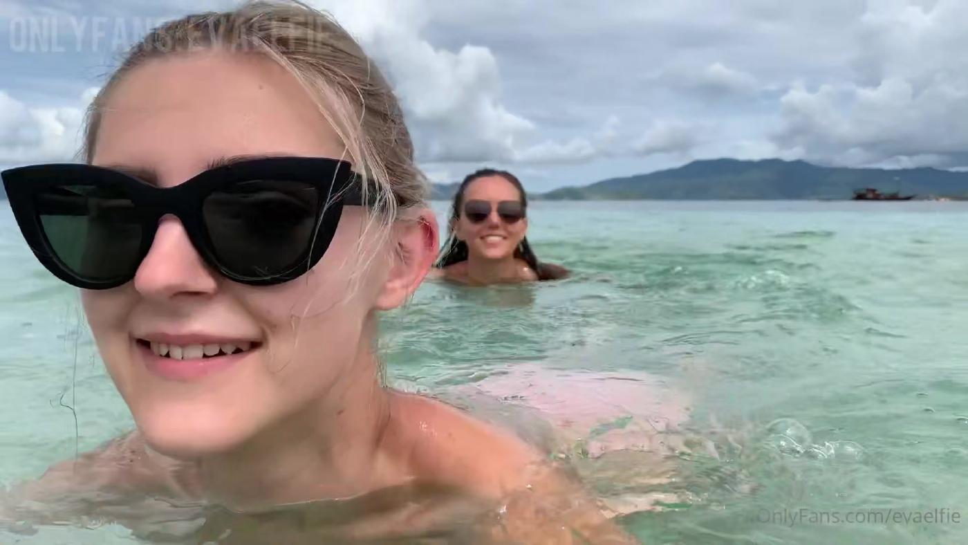 eva elfie nude lesbian beach tease onlyfans video leaked cfgszo