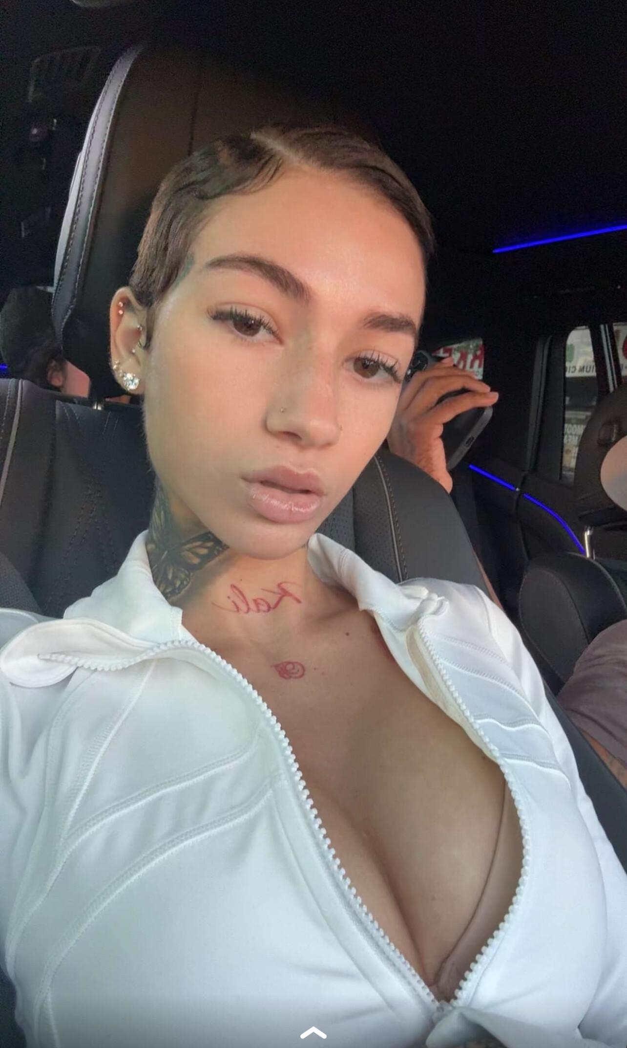 bhad bhabie sexy cleavage tight outfit onlyfans set leaked poaima