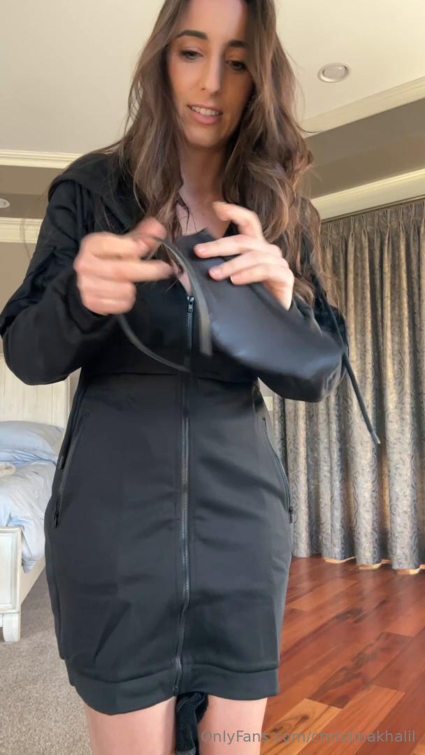 christina khalil sexy officer costume onlyfans video leaked
