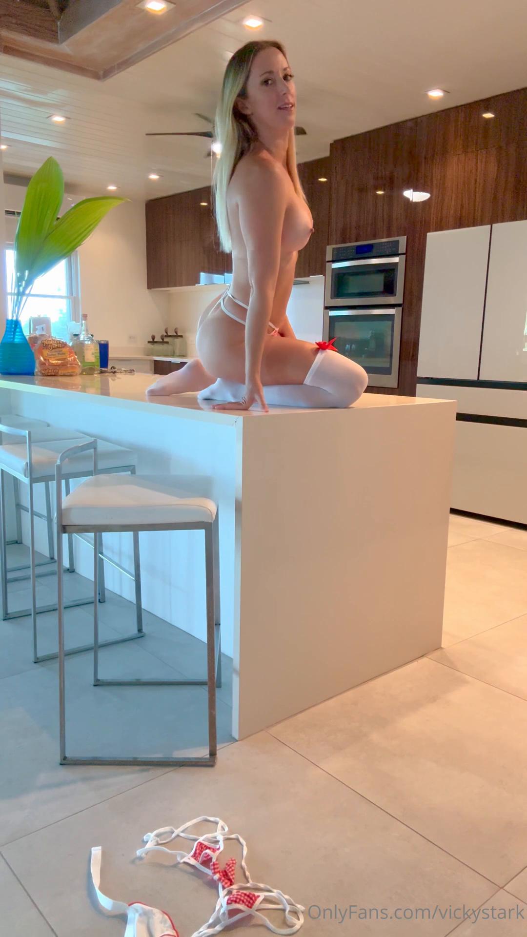 vicky stark nude kitchen costume strip onlyfans video leaked ovngbq