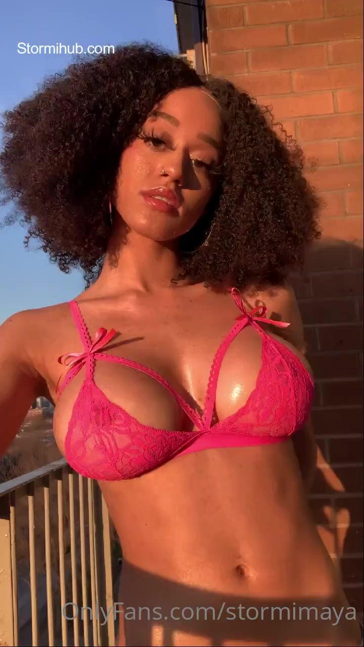 stormi maya nude outdoor bra strip onlyfans video leaked dojmhq influencers gonewild
