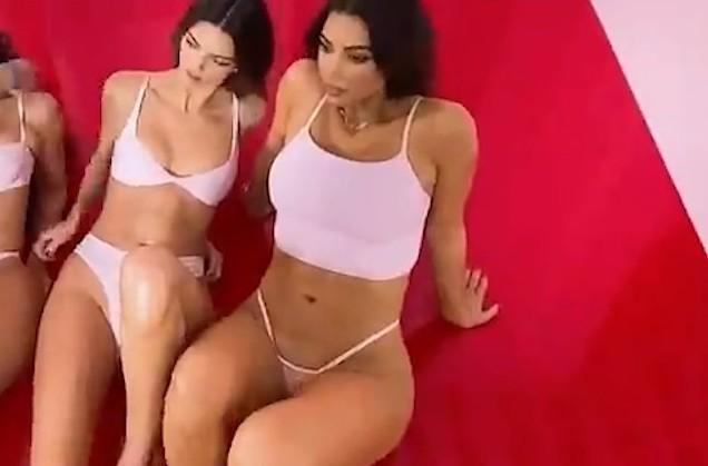 kendall jenner skims g string lingerie video leaked oxclyq influencersgonewild