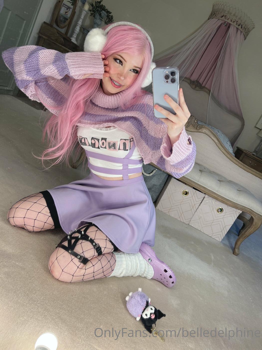 belle delphine purple crocs full onlyfans set leaked ugkwio influencersgonewild