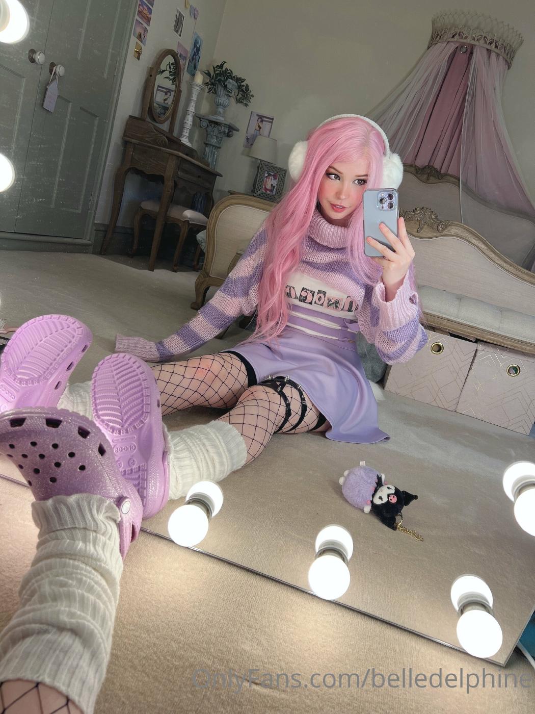 belle delphine purple crocs full onlyfans set leaked wtffwd influencersgonewild