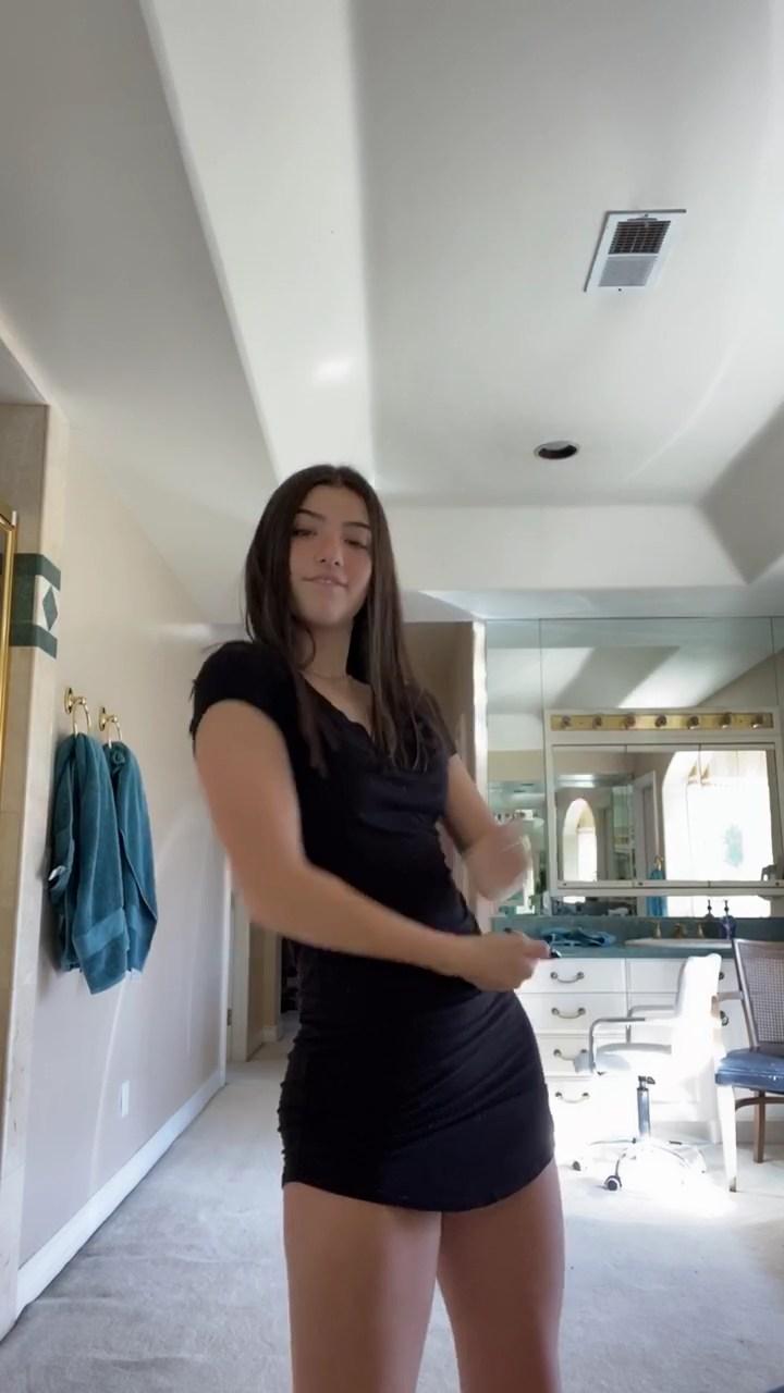 charli damelio see through mini dress dance video leaked wpwalj influencersgonewild