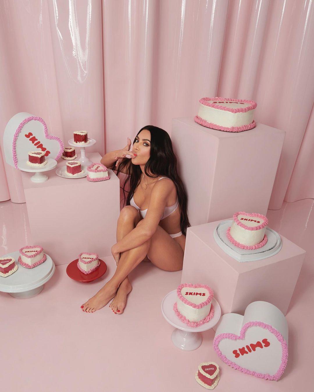 kylie jenner and kim kardashian skims lingerie photoshoot cpalri influencersgonewild