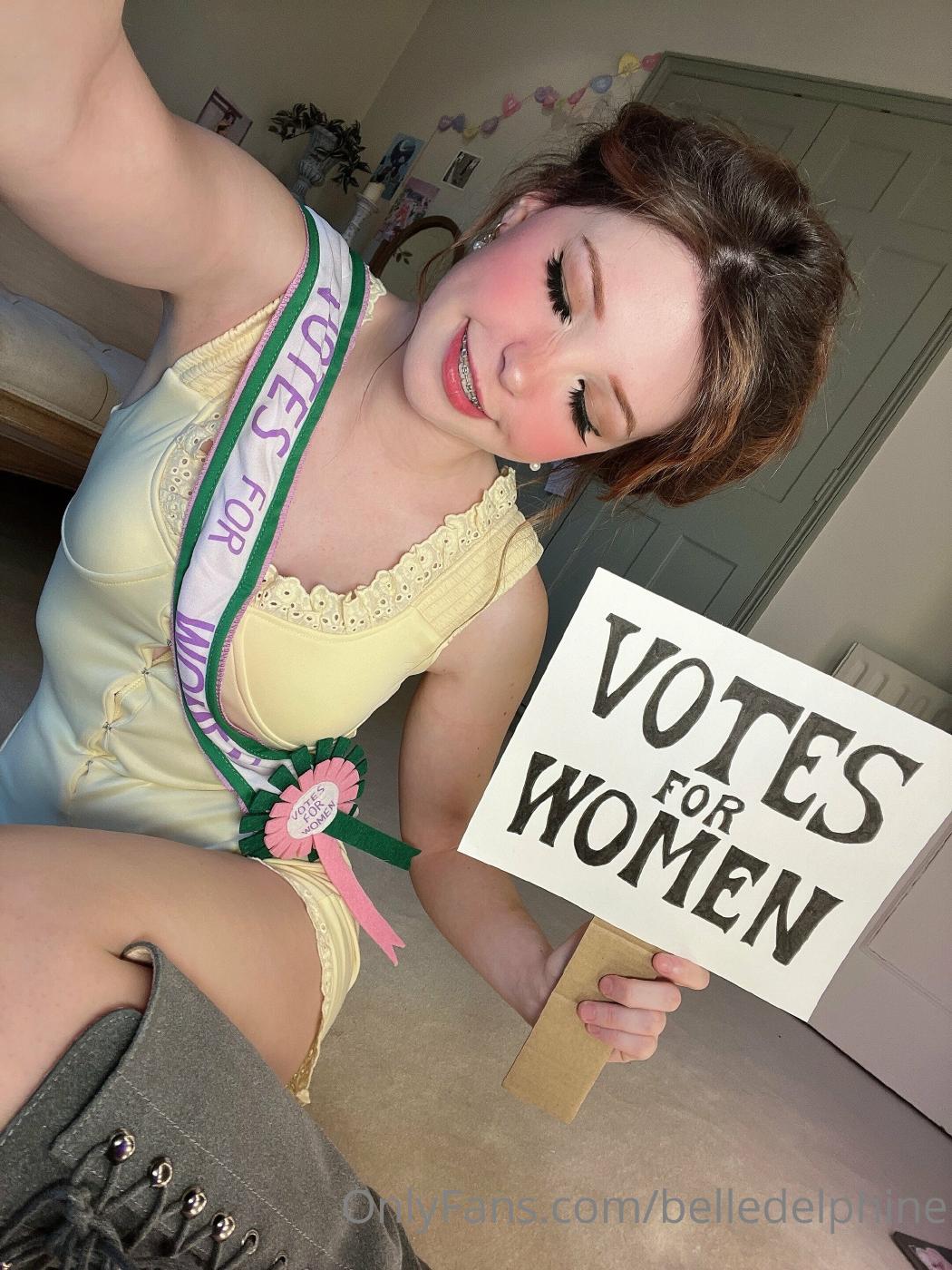 belle delphine votes for women onlyfans set leaked ntlzqj influencersgonewild