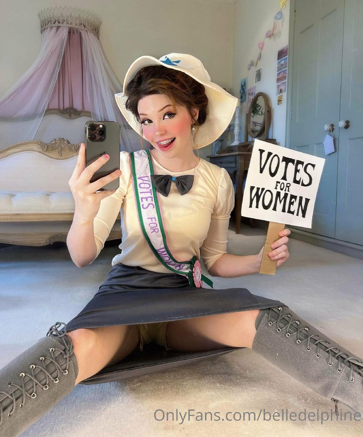 belle delphine votes for women onlyfans set leaked zmrqaw influencersgonewild
