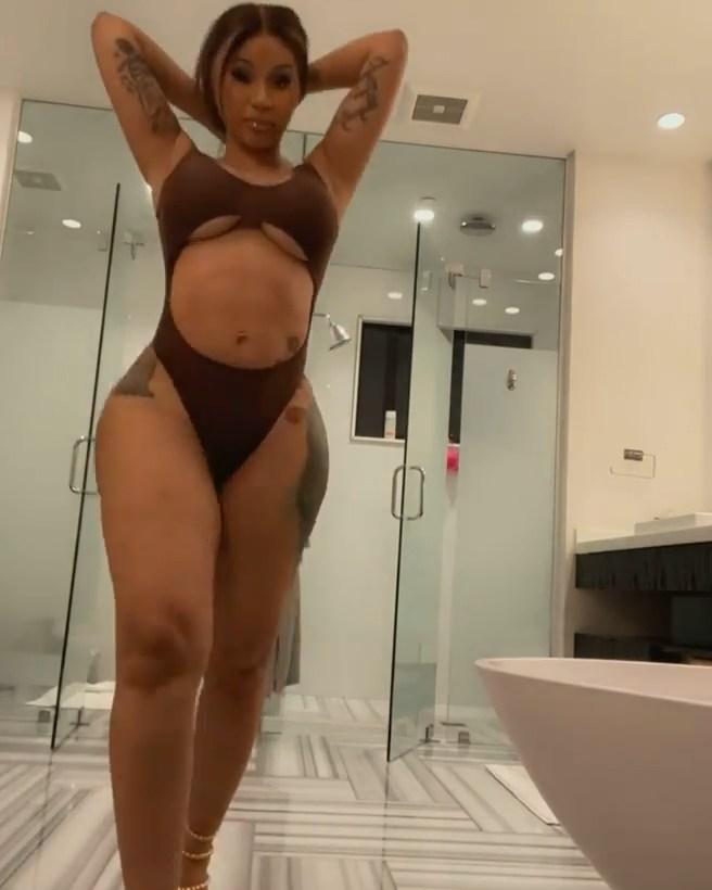 cardi b sexy one piece modeling video leaked uizmrh 1 influencersgonewild